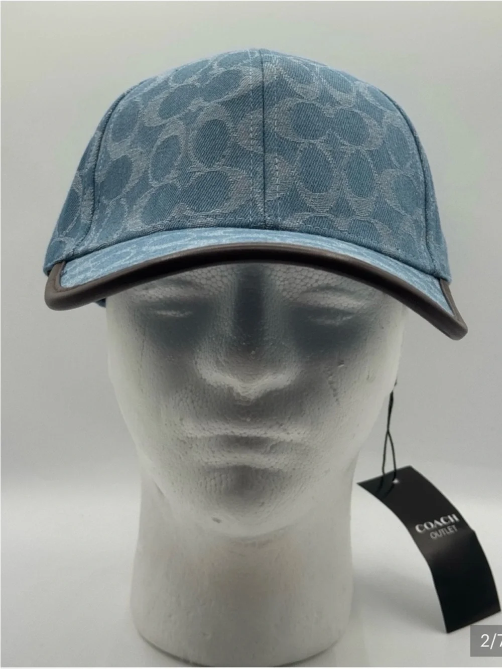 COACH Denim Baseball Cap • NEW WITH TAGS • AUTHENTIC